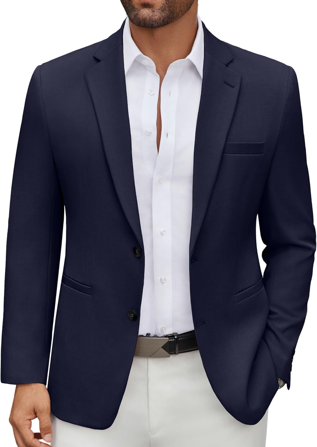 COOFANDY Men’s Casual Blazer Regular Fit Lightweight Two Button Sport Coat Suit Jacket