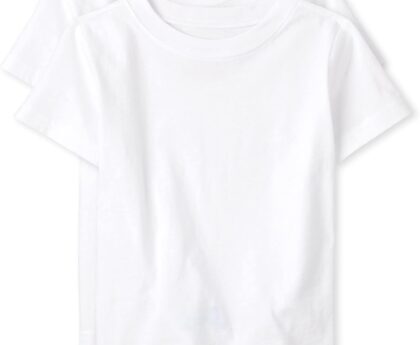 The Children’s Place Boys’ Short Sleeve Undershirt