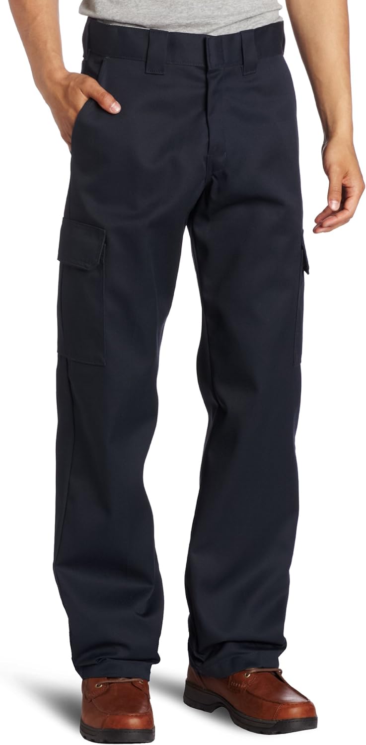 Dickies Mens Relaxed Straight-fit Cargo Work Utility Pants, Dark Navy, 44W x 32L US