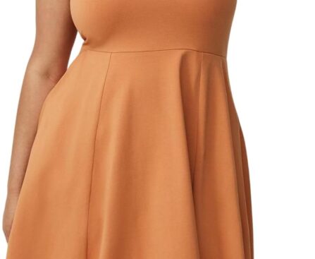 Torrid Women’s Plus Size Dress – Foxy Sleeveless Scoop Neck Skater Mini Dress