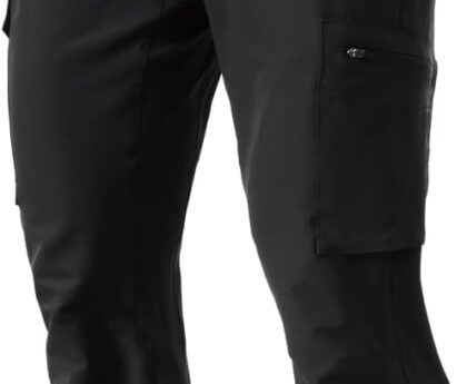 Men’s Lightweight Cargo Pants Waterproof Quick Dry Tactical Pants Outdoor Hiking Pants with Belt