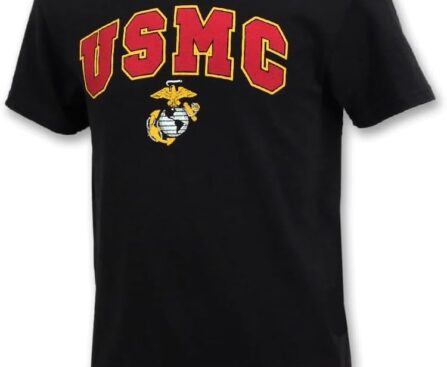 Armed Forces Gear USMC Youth Arch EGA T-Shirt (Black)