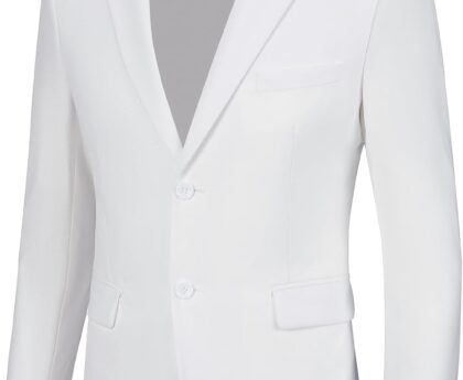 Blazer for Men Casual Mens Suit Jacket Slim Fit Men’s Suit Outfit Notch Lapel Men’s Sport Coats & Blazers