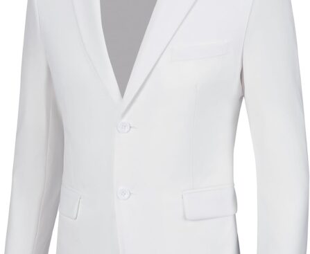 Blazer for Men Casual Mens Suit Jacket Slim Fit Men’s Suit Outfit Notch Lapel Men’s Sport Coats & Blazers