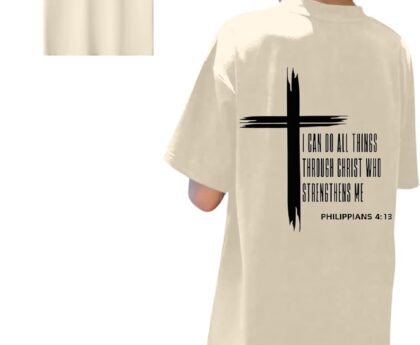 KEEVICI Boys Christian Graphic Tees God Jesus Shirts for Kids Cross Faith Bible Verse Inspirational Religious Cotton T Shirt