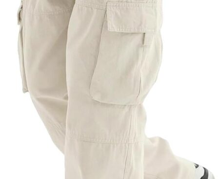 ZAFUL Men’s Wild Cargo Pants Loose Fit Y2K Pants Drawstring Casual Hiking Pants Pocket Zipper Design Straight Trousers