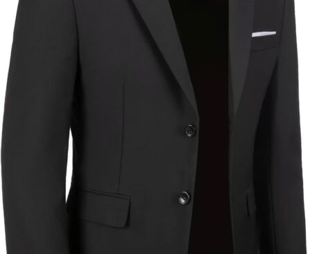Mens Suit Jackets Casual Two Button Slim Fit Blazers Suit Separates Coat Sport Coats with Pockets for Wedding Prom Party