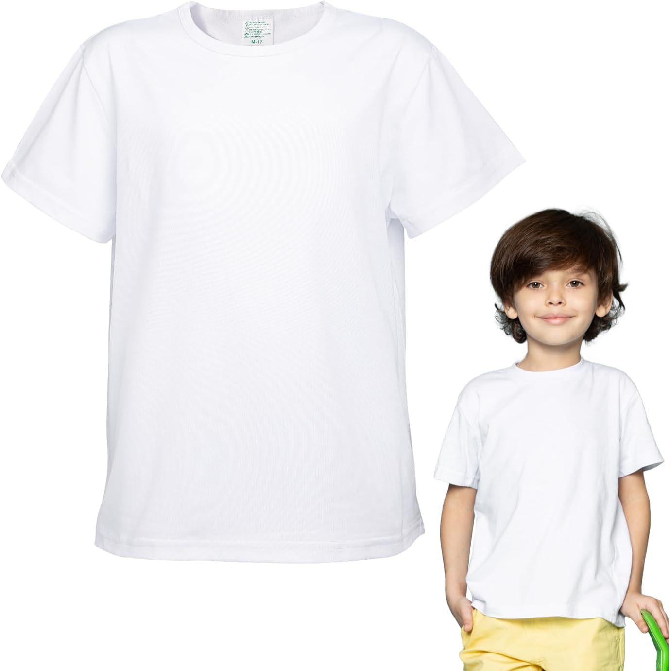 Toddler Blank Sublimation T-Shirt, Crew Neck, Short Sleeve