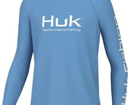 HUK Kids Pursuit Graphic Long Sleeve Shirt, Fishing Shirt for Kids