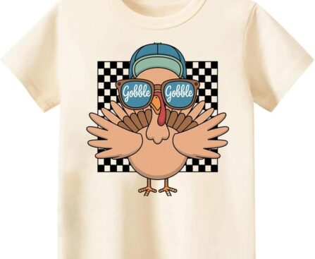 Toddler Boys Thanksgiving Shirt, Funny Toddler Thanksgiving Tee for Kids Girls,Turkey Pumpkin Pie Tee:2-6T