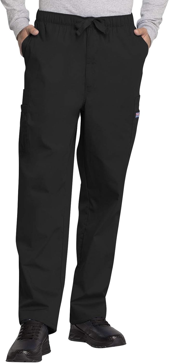 Cherokee Scrub for Men Fly Front Cargo Pant with 7 Pocket, Durable, Fade Resistant Fabric – 4000