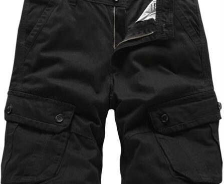Basoteeuo Mens Cargo Shorts Casual Lightweight with Multi Pockets Summer Outdoor Work CargoShorts