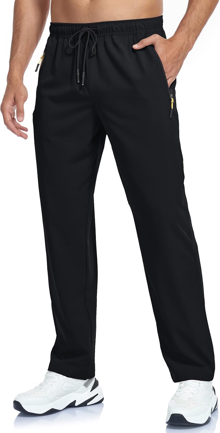 Men’s Lightweight Hiking Pants Breathable Quick Dry Fit Waterproof Camping Fishing Running Athletic Active Jogger Pant