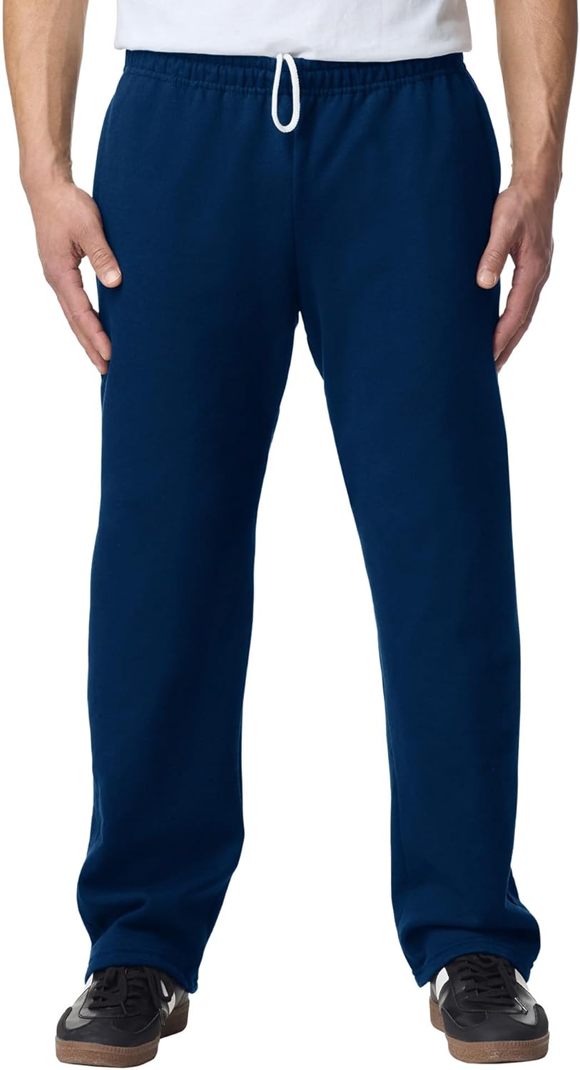 Gildan Adult Fleece Open Bottom Sweatpants with Pockets, Style G18300