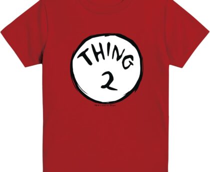 Dr. Seuss Thing One Two Cat in The Hat Boys Youth T-Shirt
