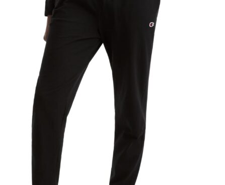 Champion Men’s Joggers, Everyday Cotton, Lightweight Lounge Knit Pants for Men, 31″