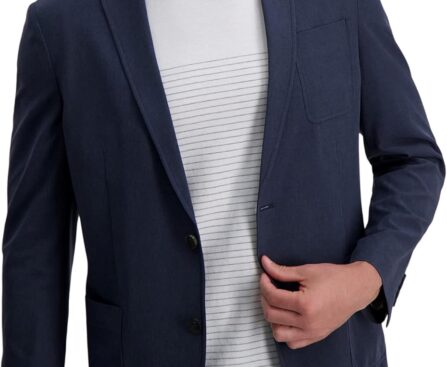 Haggar Mens Men’s Smart Wash™ Performance Blazer & Jackets