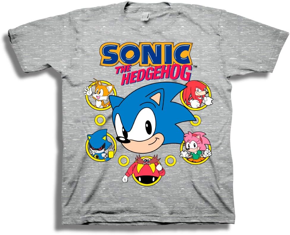 Sega Boys’ Sonic The Hedgehog Short Sleeve Tshirt