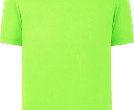 QBK 2T to Youth Neon Shirt Kids UPF 50+ Dry Fit Athletic Short Sleeve Rash Guard T Shirts for Boys Girls Sports Undershirt