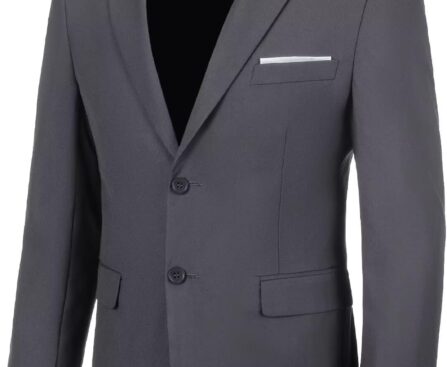 Men’s Casual Blazer Suit Jackets Slim Fit Sport Coat Single Breasted Suit Blazers Dinner Party Prom