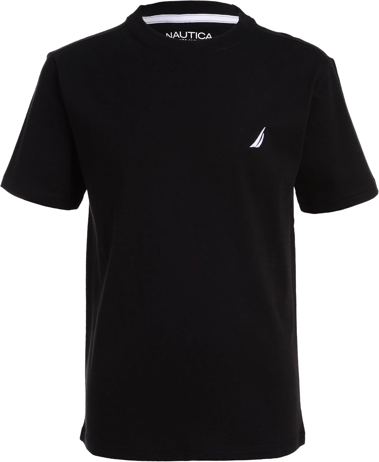 Nautica Boys Short Sleeve Solid Crew Neck T-Shirt, Soft, Comfortable, Relaxed Fit