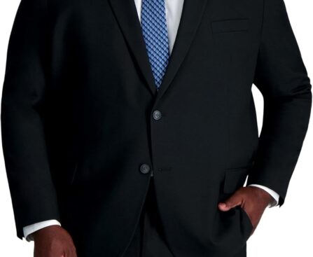 Haggar Men’s Smart Wash Performance Classic Fit Big &Tall Suit Separates-Pants & Jackets