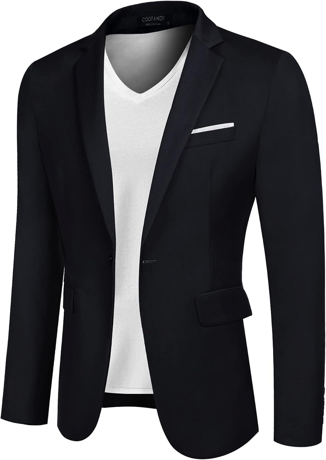 COOFANDY Mens Casual Blazer Slim Fit Sport Coats One Button Business Suit Jacket