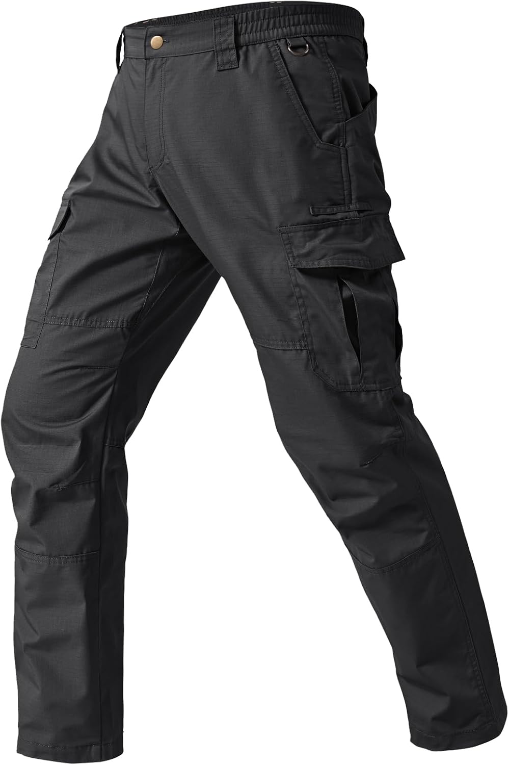 Mens Cargo Work Pants Durable Ripstop Tactical Pants with 7 Pockets Outdoor Water Resistant Hiking Woking Construction Pants
