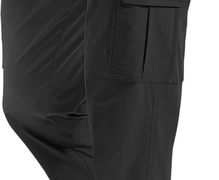 MOURCE Mens Hiking Pants Lightweight – Quick Dry Water Resistant Travel Pants with 7 Pockets for Camping Fishing Outdoor