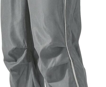 QJQ Men’s Y2K Baggy Sweatpants Parachute Pants Wide Leg Vintage Track Pants Casual Streetwear