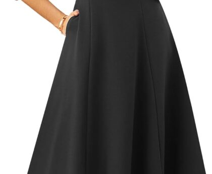 GRACE KARIN Fall Work Dresses for Women 2025,3/4 Sleeve Business Dress with Pockets,A-Line Office Professional Dresses