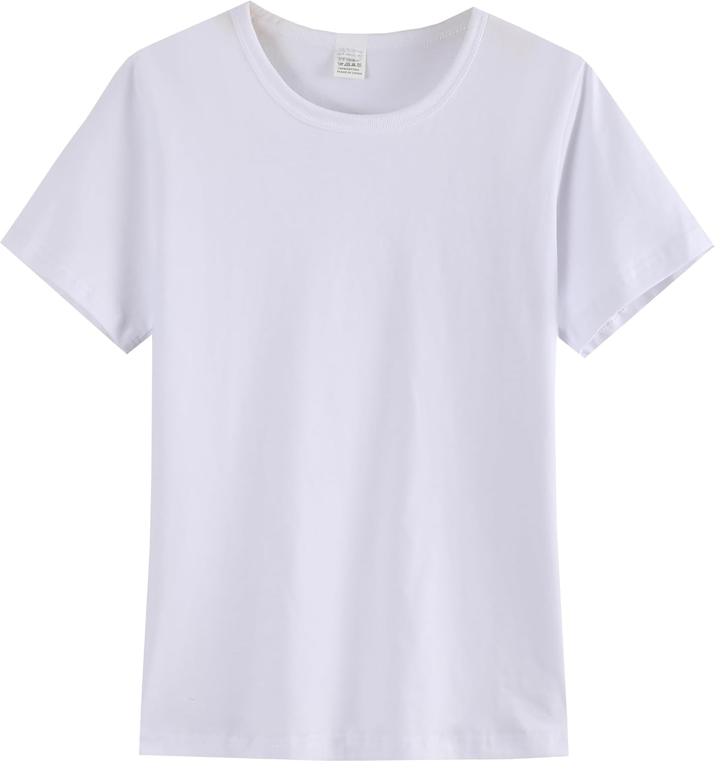 Cotton Kids T-Shirts Short Sleeve Summer Crew Neck Basic Tops for Boy & Girl&Toddlers