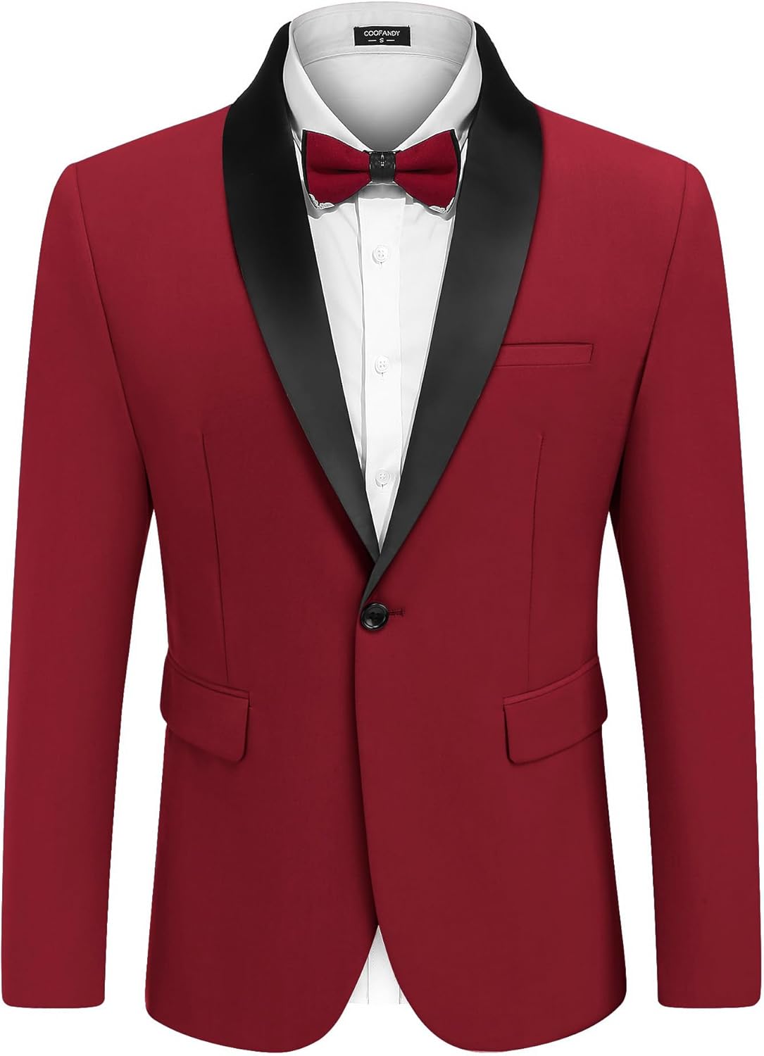 COOFANDY Mens Tuxedo Jacket Wedding Suit Jacket Slim Fit Blazer Jacket for Dinner, Prom, Party