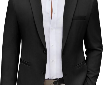 COOFANDY Men’s Casual Blazer Regular Fit Lightweight Two Button Sport Coat Suit Jacket