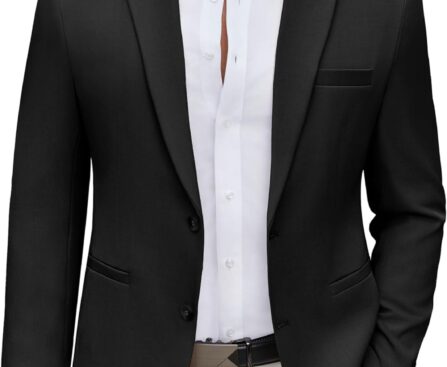 COOFANDY Men’s Casual Blazer Regular Fit Lightweight Two Button Sport Coat Suit Jacket