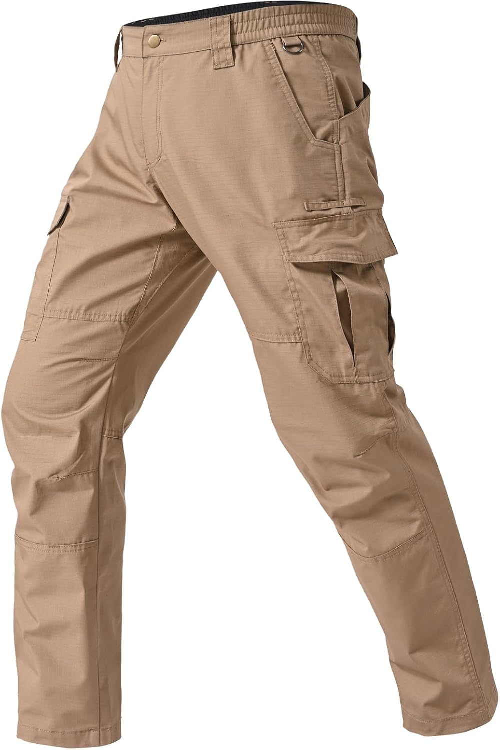 Mens Cargo Work Pants Durable Ripstop Tactical Pants with 7 Pockets Outdoor Water Resistant Hiking Woking Construction Pants