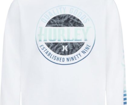 Hurley boys Long Sleeve Hooded Graphic T-shirt