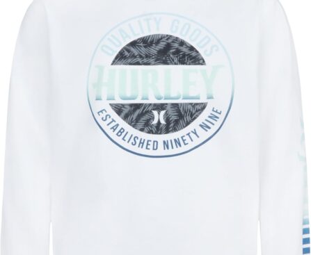 Hurley boys Long Sleeve Hooded Graphic T-shirt