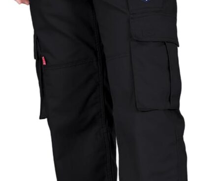 BOCOMAL FR Pants for Men Cargo Pockets Flame Resistant/Fire Retardant Elastic Waist Water & Oil Repellent Finish