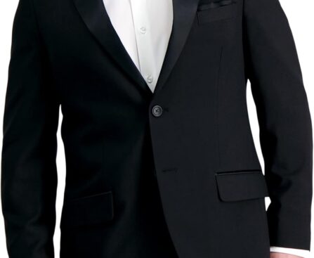 Haggar Mens Premium Comfort Tuxedo Jacket – Tailored Fit & Slim Fit