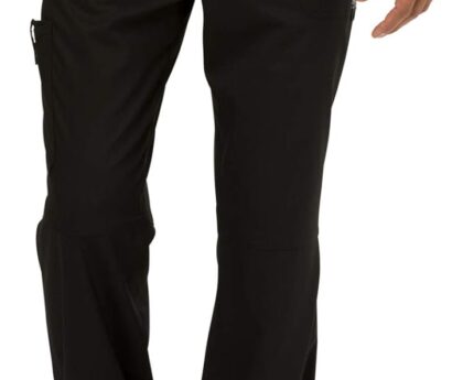 Cherokee Mens Scrub Pants with Cargo Pockets, Two-Way Stretch Modern fit Button Closure with Inside Drawstring Pants – WW140