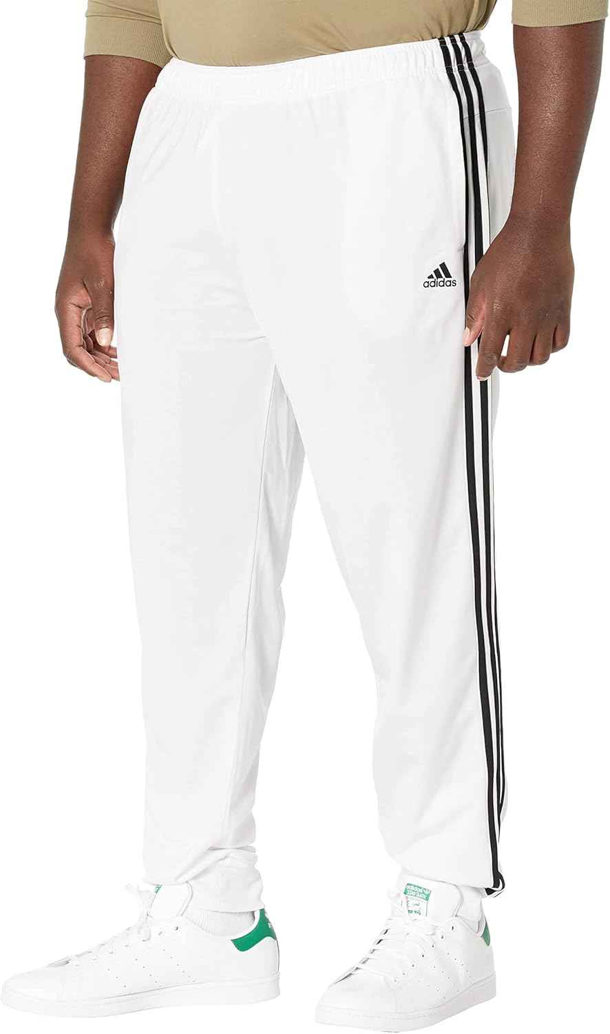 adidas Men’s Essentials Warm-Up Tricot 3-Stripes Tapered Track Pants