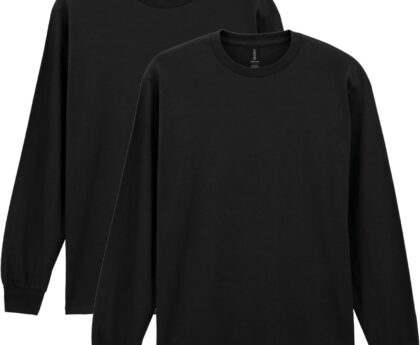 Gildan Youth Ultra Cotton Long Sleeve T-Shirt, Style G2400B, 2-Pack