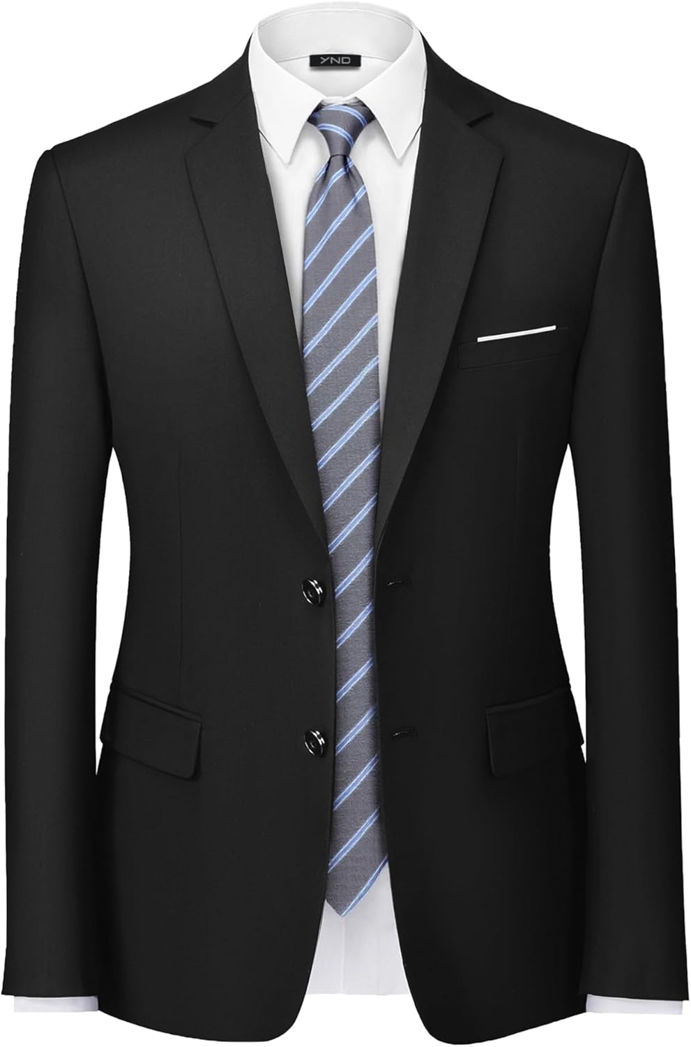 YND Men’s Two Button Slim Fit Suit Blazer, Casual Lightweight Jacket Sport Coat