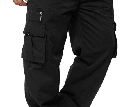 Men Outdoor Cargo Pant Lightweight Tactical Pant Hiking Jogger Classic Fit Multi Pockets