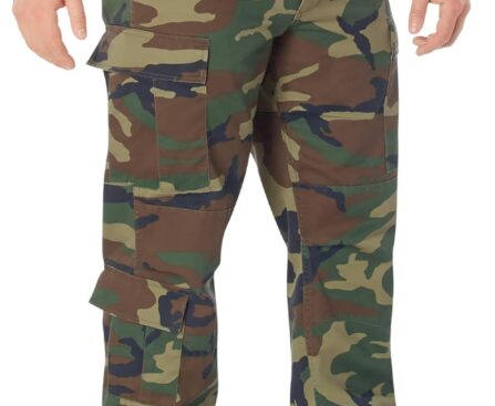 Vintage Paratrooper Cargo Fatigue Trousers – Desert Digital Camo by Rothco