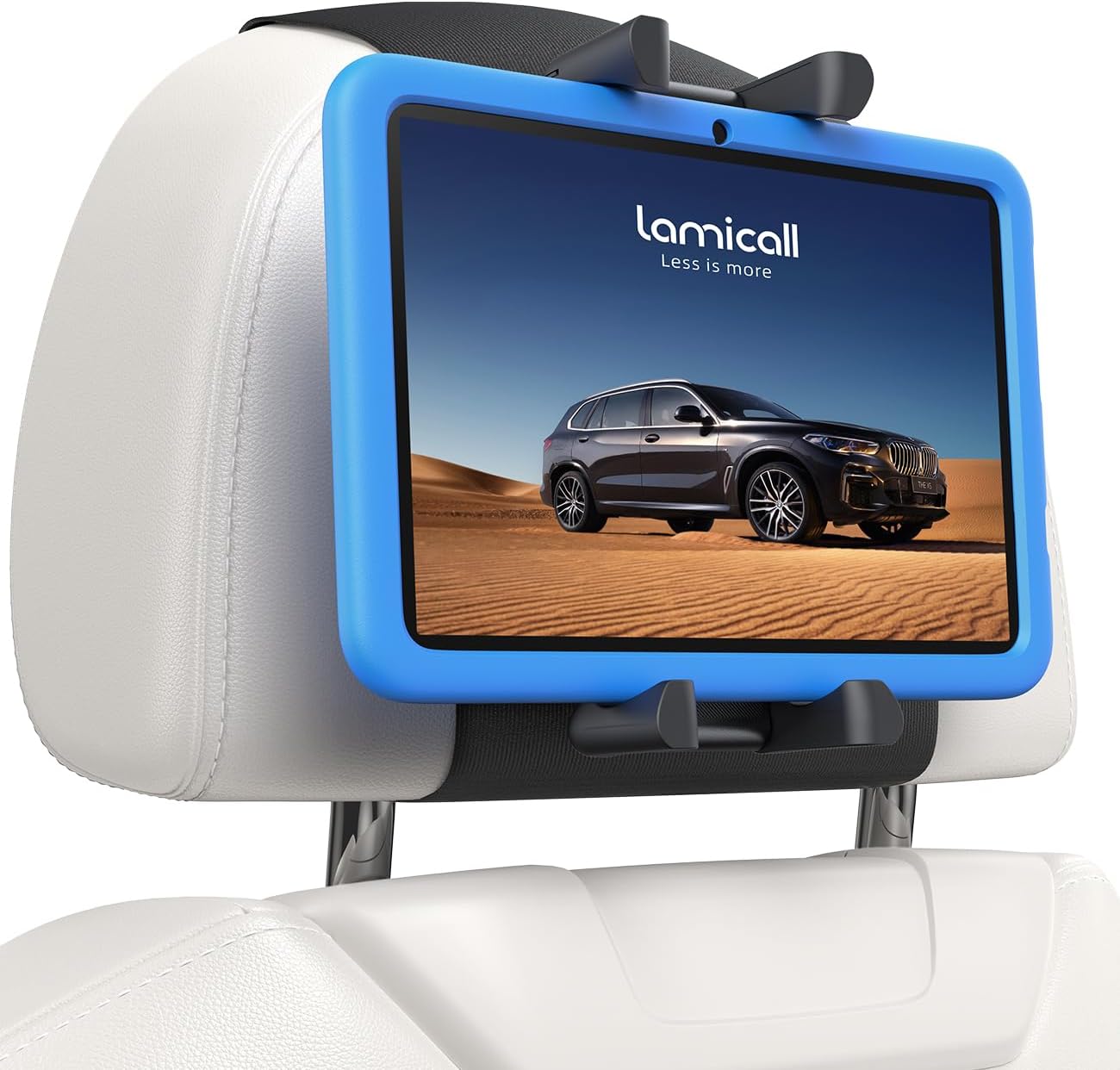 Lamicall Tablet Holder for Car Headrest – [Thick Case Friendly] [360° Rotation] Car Tablet Mount for Backseat, Road Trip Essentials for Kids, for iPad Pro, Air, Mini, Galaxy, Fire HD, 6.1-13″ Tablets