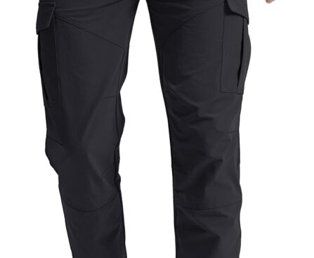 Pinkbomb Men’s Hiking Cargo Pants with 7 Pockets Slim Fit Stretch Joggers Golf Cargo Work Pants for Men