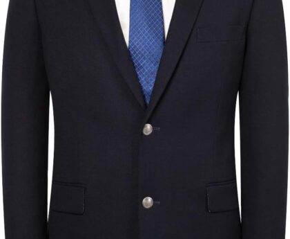 Men’s Elegant Classic Fit Blazer Stretch Sport Coat Two Button Suit Jacket Regular & Big and Tall