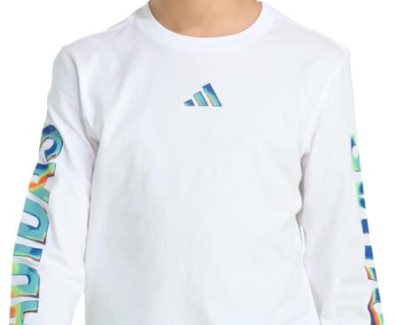 adidas Boys’ Long Sleeve Spectrum of Light Tee